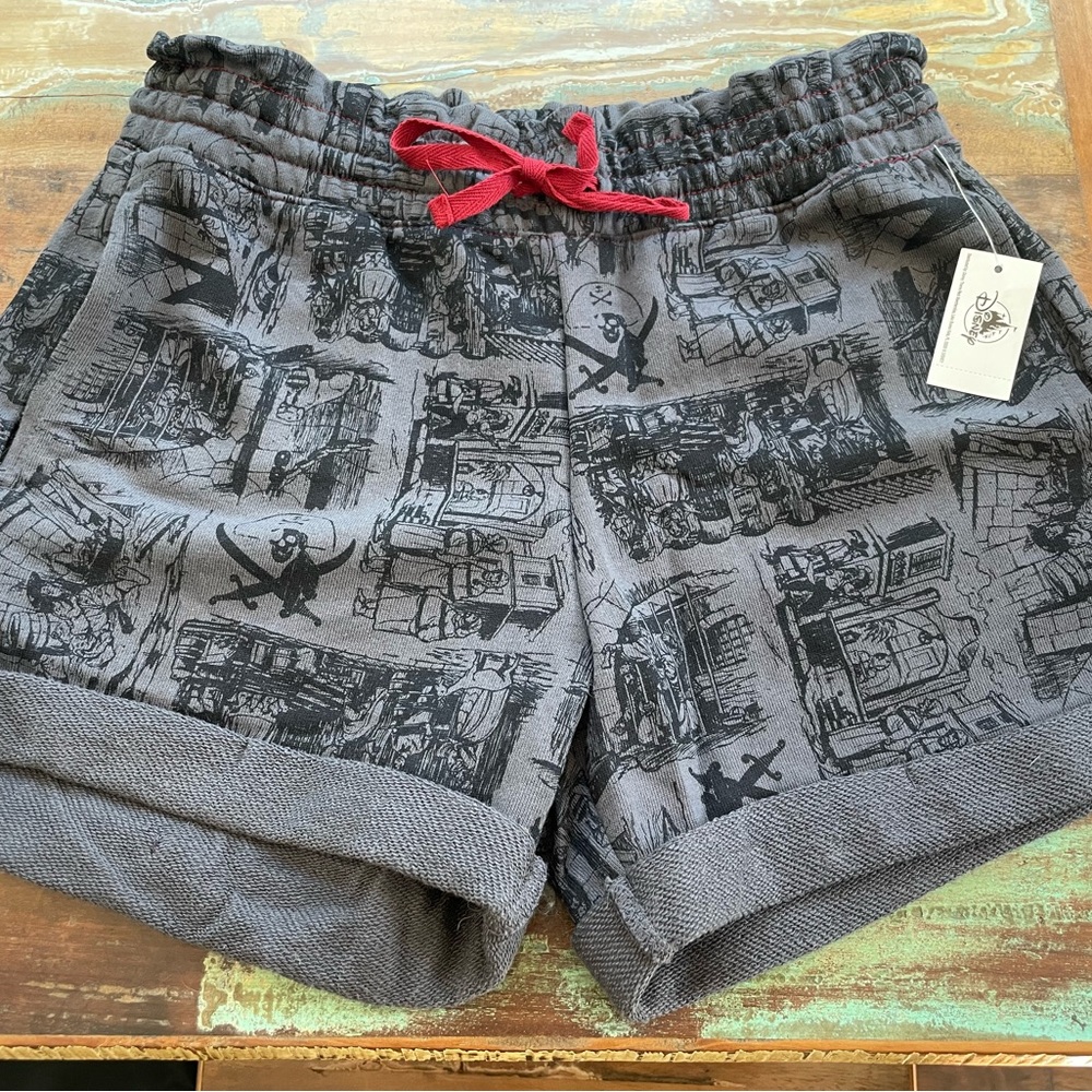 Disney Pirates of the Caribbean shorts XS, NWT